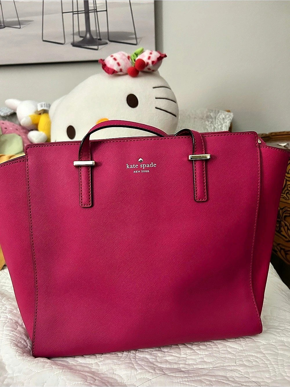 Kate Spade Saffiano Tote in Pink